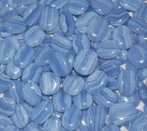 Blue Lace Agate Palm Stones