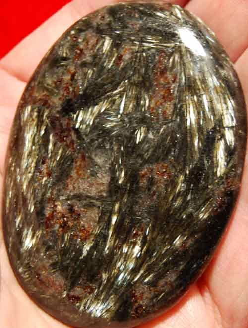 Arfvedsonite Soap-Shaped Palm Stone #11