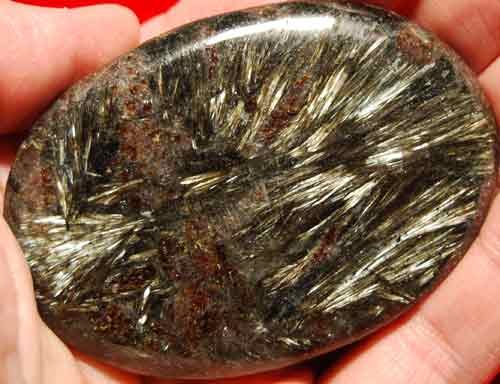 Arfvedsonite Soap-Shaped Palm Stone #13