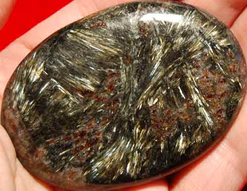 Arfvedsonite Soap-Shaped Palm Stone #15