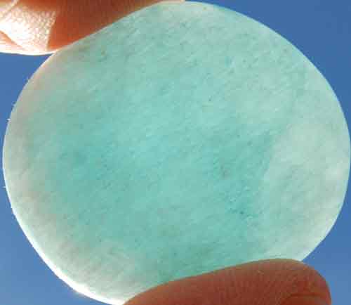 Blue Aragonite Palm Stone #16