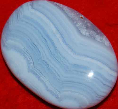 Blue Lace Agate Palm Stone #11