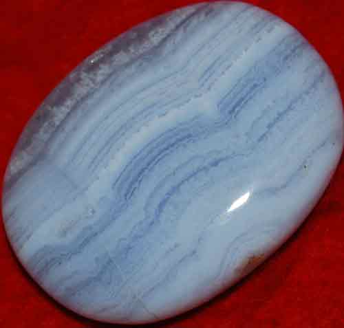 Blue Lace Agate Palm Stone #15