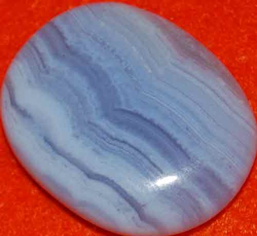 Blue Lace Agate Palm Stone #24