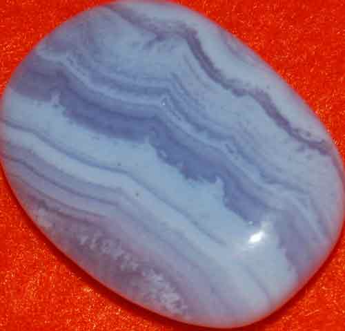 Blue Lace Agate Palm Stone #29