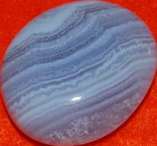 Blue Lace Agate Palm Stone #30