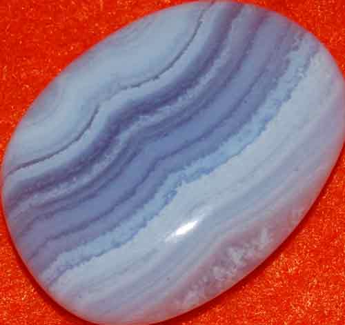 Blue Lace Agate Palm Stone #31