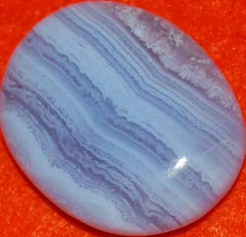 Blue Lace Agate Palm Stone #32