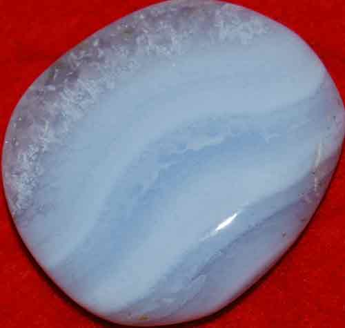 Blue Lace Agate Palm Stone #3