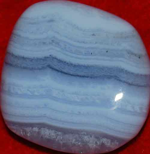 Blue Lace Agate Palm Stone #4