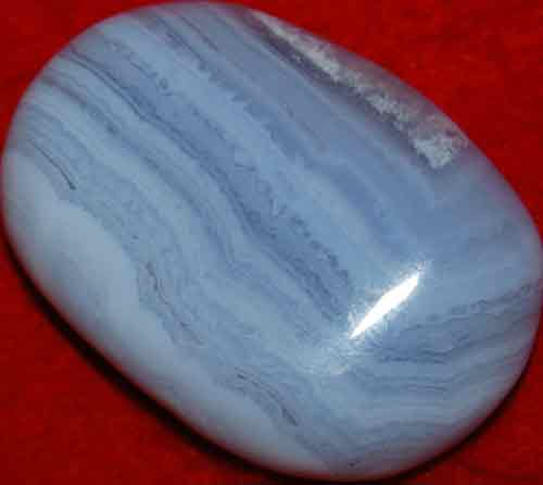 Blue Lace Agate Palm Stone #9