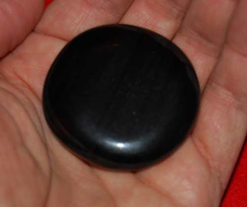 Black Lace Obsidian Palm Stone #4