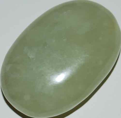 Bowenite/New Jade Soap-Shaped Palm Stone #14