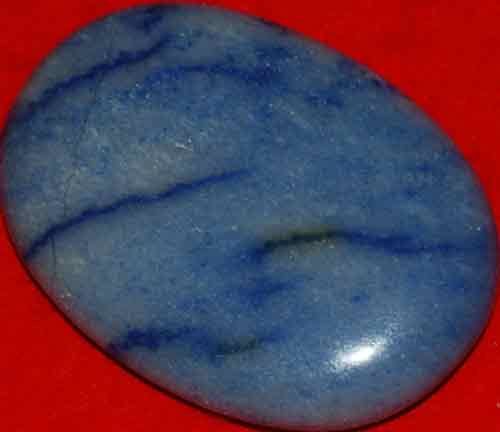 Blue Quartz Soap-Shaped Palm Stone #10