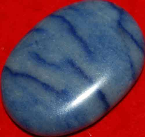 Blue Quartz Soap-Shaped Palm Stone #3