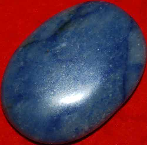 Blue Quartz Soap-Shaped Palm Stone #6