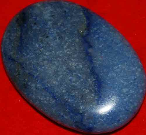 Blue Quartz Soap-Shaped Palm Stone #7