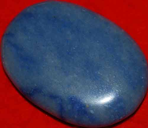 Blue Quartz Soap-Shaped Palm Stone #9
