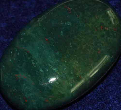 Bloodstone Soap-Shaped Palm Stone #27