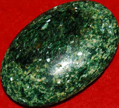 Fuchsite with Green Mica Soap-Shaped Palm Stone #6