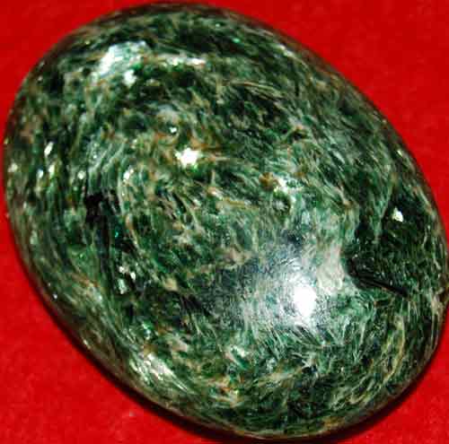 Fuchsite with Green Mica Soap-Shaped Palm Stone #8