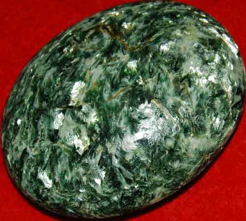 Fuchsite with Green Mica Soap-Shaped Palm Stone #9