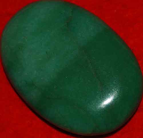 Green Aventurine Soap-Shaped Palm Stone #10