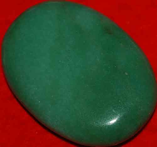 Green Aventurine Soap-Shaped Palm Stone #11