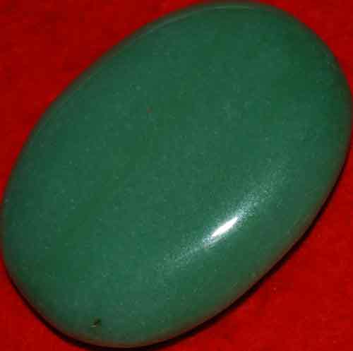 Green Aventurine Soap-Shaped Palm Stone #12