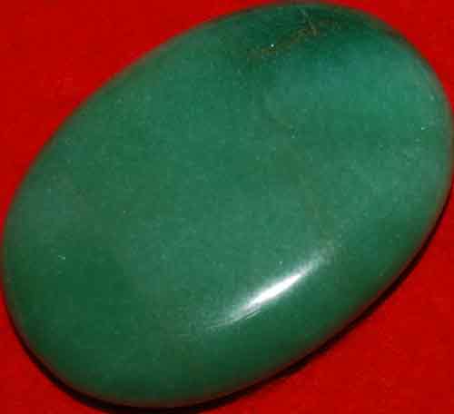 Green Aventurine Soap-Shaped Palm Stone #14