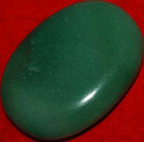Green Aventurine Soap-Shaped Palm Stone #6