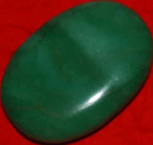 Green Aventurine Soap-Shaped Palm Stone #7