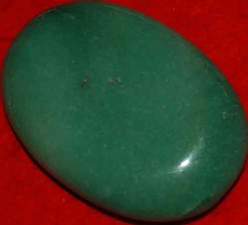 Green Aventurine Soap-Shaped Palm Stone #9
