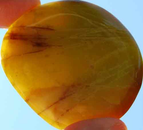 Gemmy Green Opal Palm Stone #4