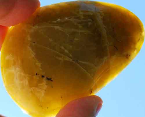 Gemmy Green Opal Palm Stone #6