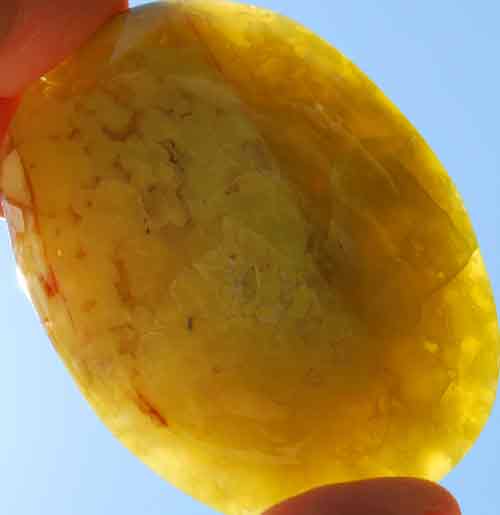 Gemmy Green Opal Palm Stone #8