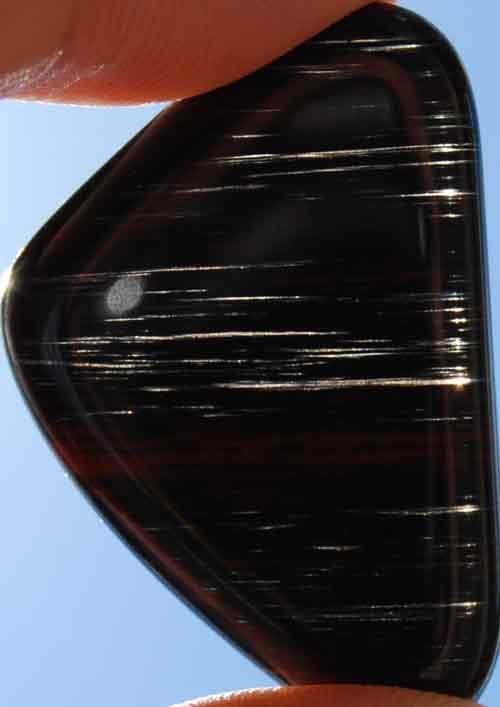 Mahogany Obsidian Flat Stone #8