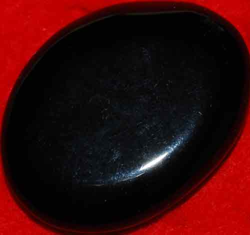 Black Obsidian Palm Stone #1
