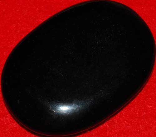 Black Obsidian Soap-Shaped Palm Stone #7