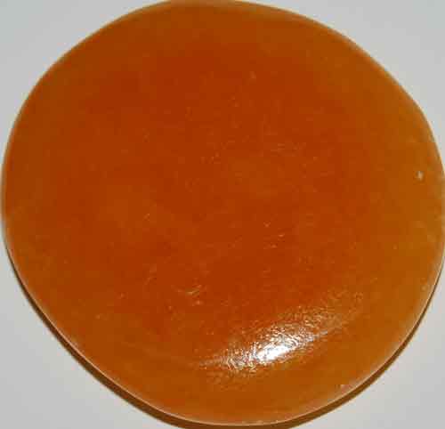 Orange Calcite Palm Stone #12