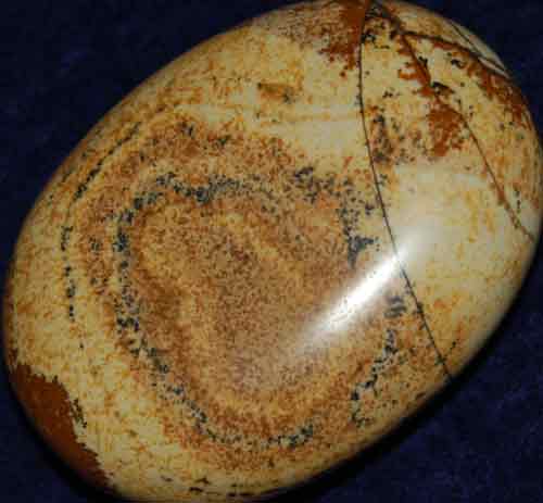 Picture Jasper Soap-Shaped Palm Stone #4