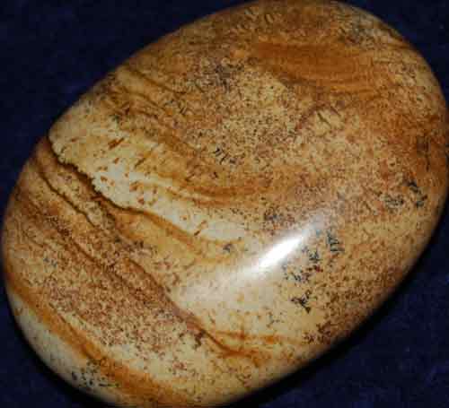 Picture Jasper Soap-Shaped Palm Stone #5