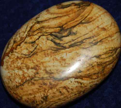Picture Jasper Soap-Shaped Palm Stone #9