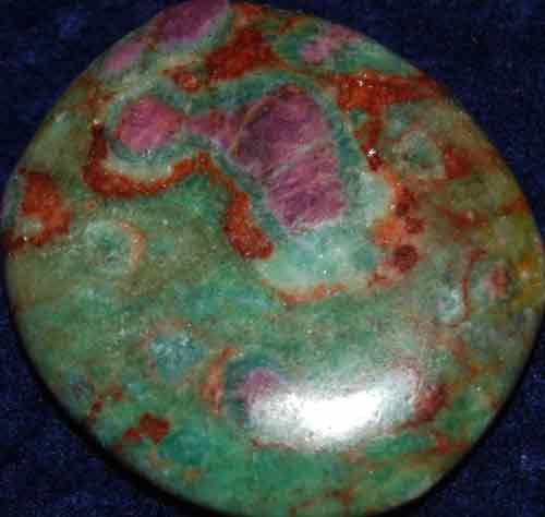 Ruby in Fuchsite Palm Stone #38