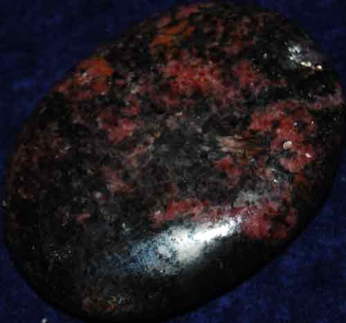 Rhodonite Soap-Shaped Palm Stone #29