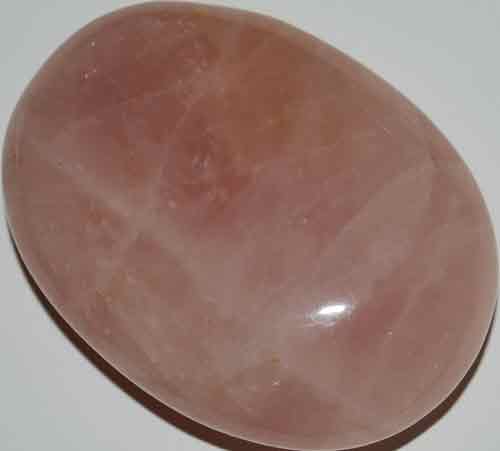 Rose Quartz Soap-Shaped Palm Stone #20