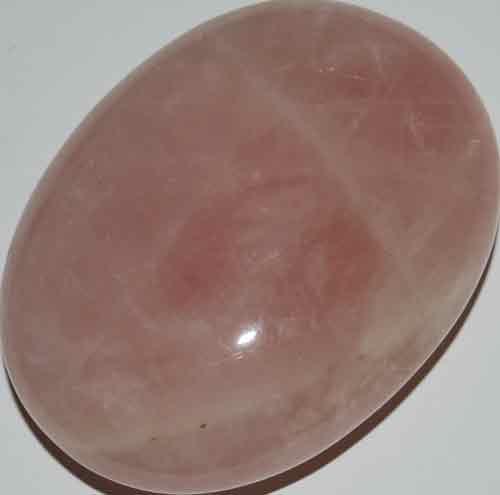 Rose Quartz Soap-Shaped Palm Stone #21