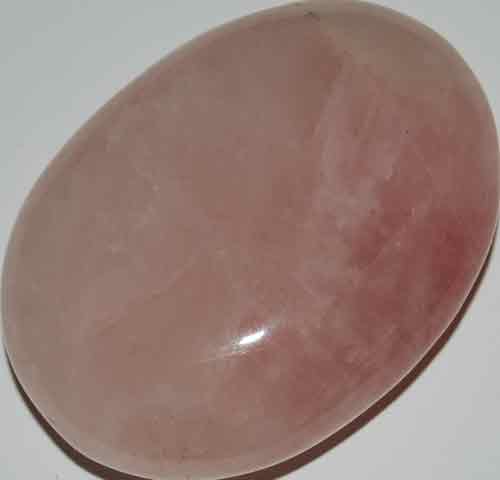 Rose Quartz Soap-Shaped Palm Stone #23
