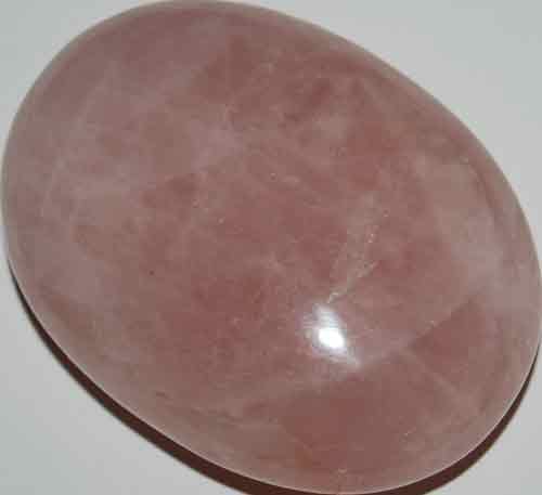 Rose Quartz Soap-Shaped Palm Stone #24