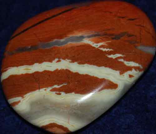 Red Striped Jasper Palm Stone #12